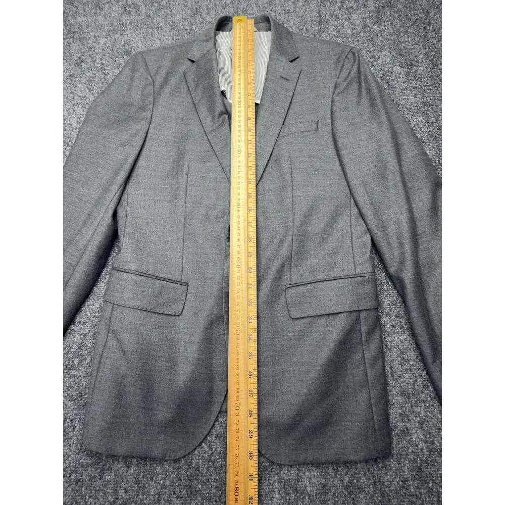 BOSS Hugo Boss Hartlay2 Blazer 38R Slim Fit Marzotto Wool Stretch Gray